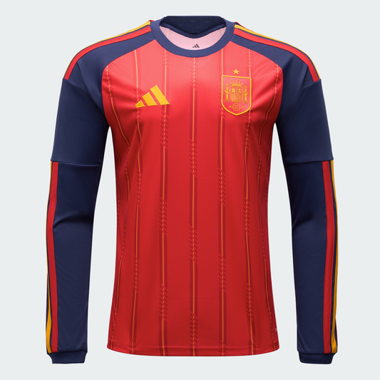 SPAIN 26 HOME Long Sleeve JERSEY (Fan's version)