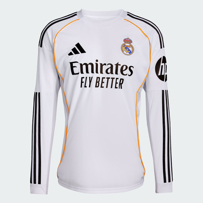 Real Madrid 25/26 Home Jersey Long sleeves