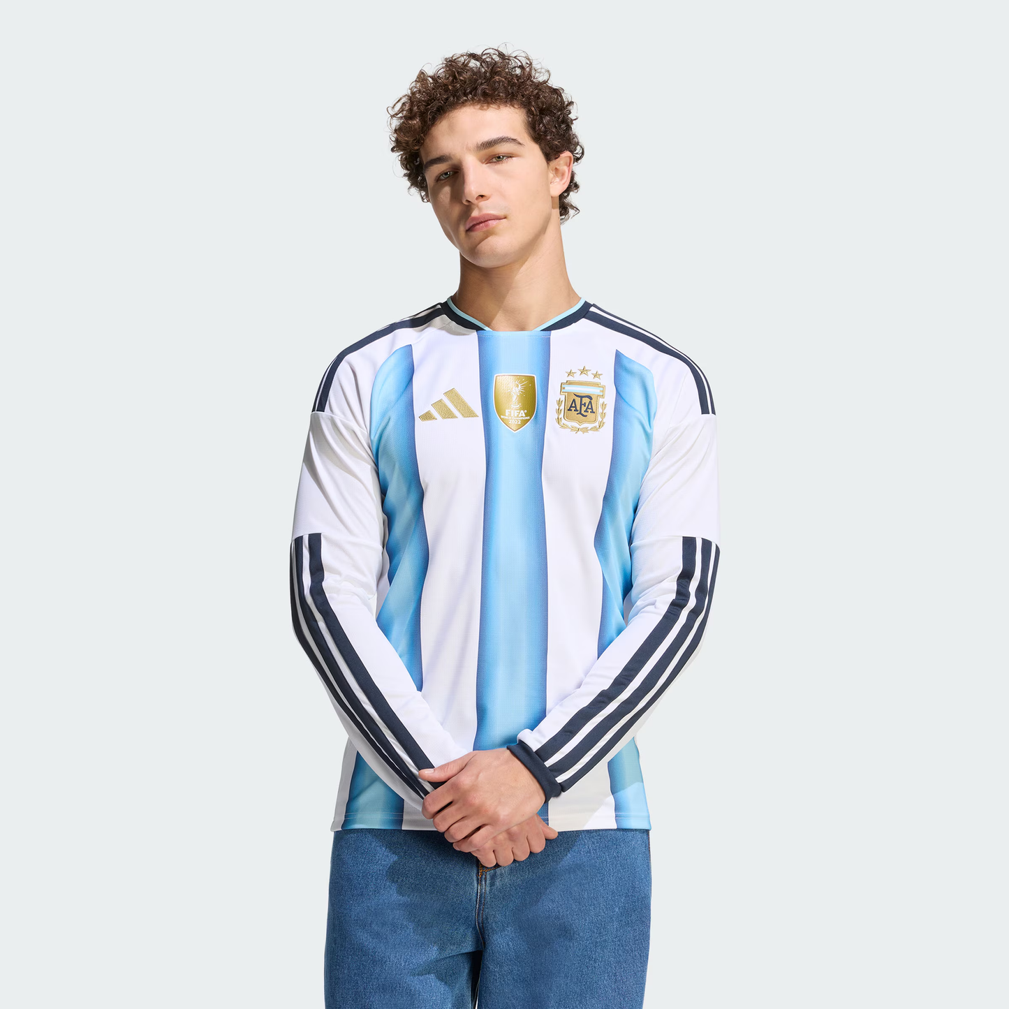 ARGENTINA 26 HOME Long Sleeve JERSEY (Fan's version)