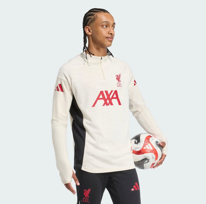 LFC adidas Mens 25/26 Pro-Training Top White (Player version)