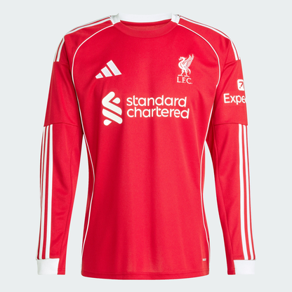 LIVERPOOL FC 25/26 HOME JERSEY LONG SLEEVES
